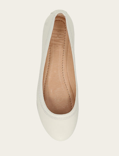 Women's White Carson Ballet Flats White - Frye