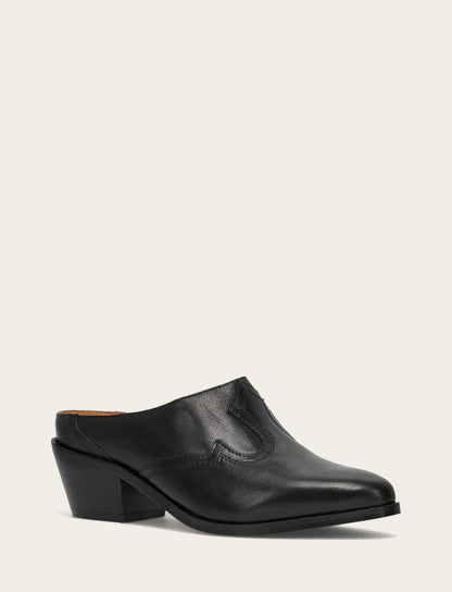 Women's Black Luna Mule Black - Frye