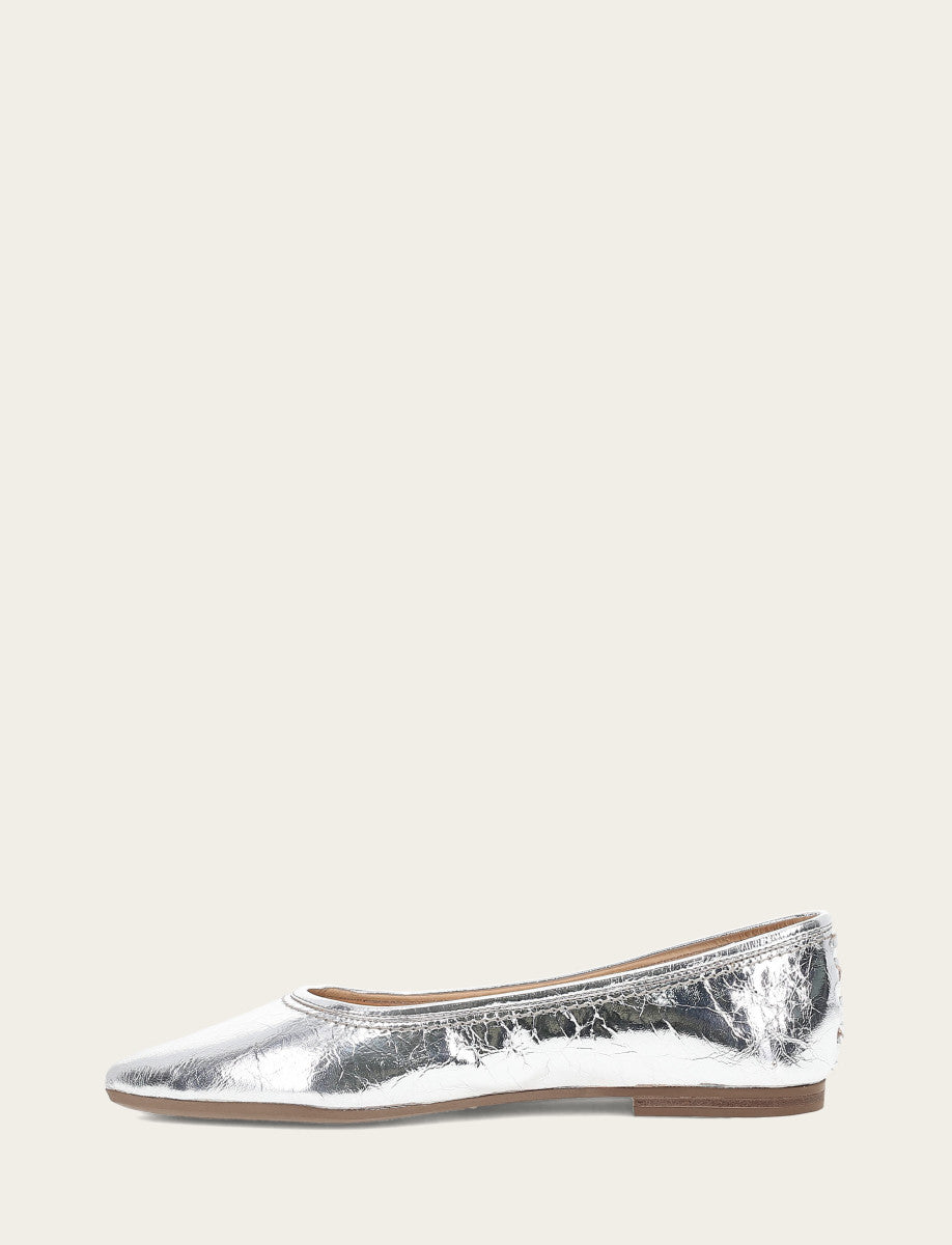 Women's Silver Heather Ballet Flats Silver - Frye