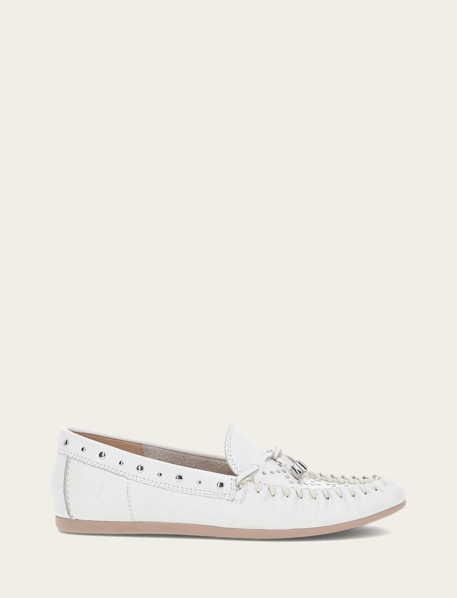 Women's White Naya Stud Moc Loafers White - Frye