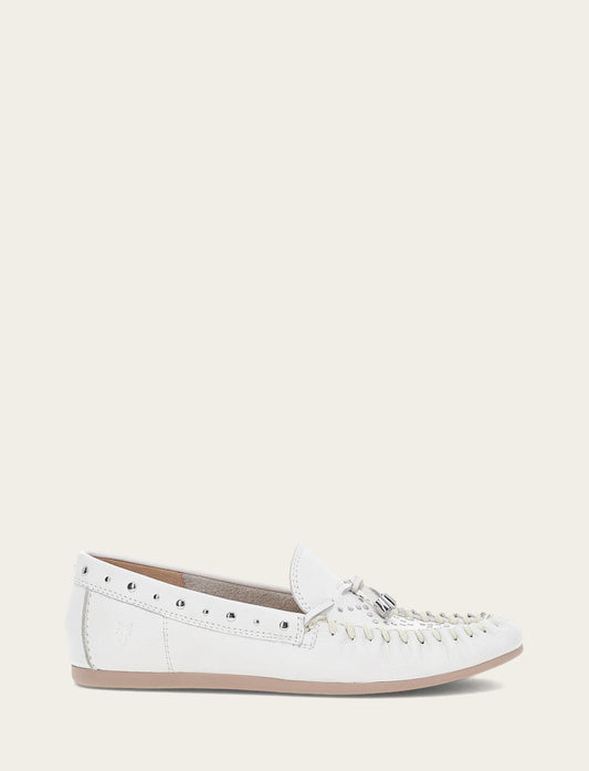 Women's White Naya Stud Moc Loafers White - Frye