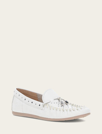 Women's White Naya Stud Moc Loafers White - Frye