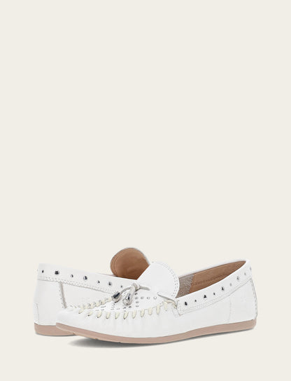 Women's White Naya Stud Moc Loafers White - Frye