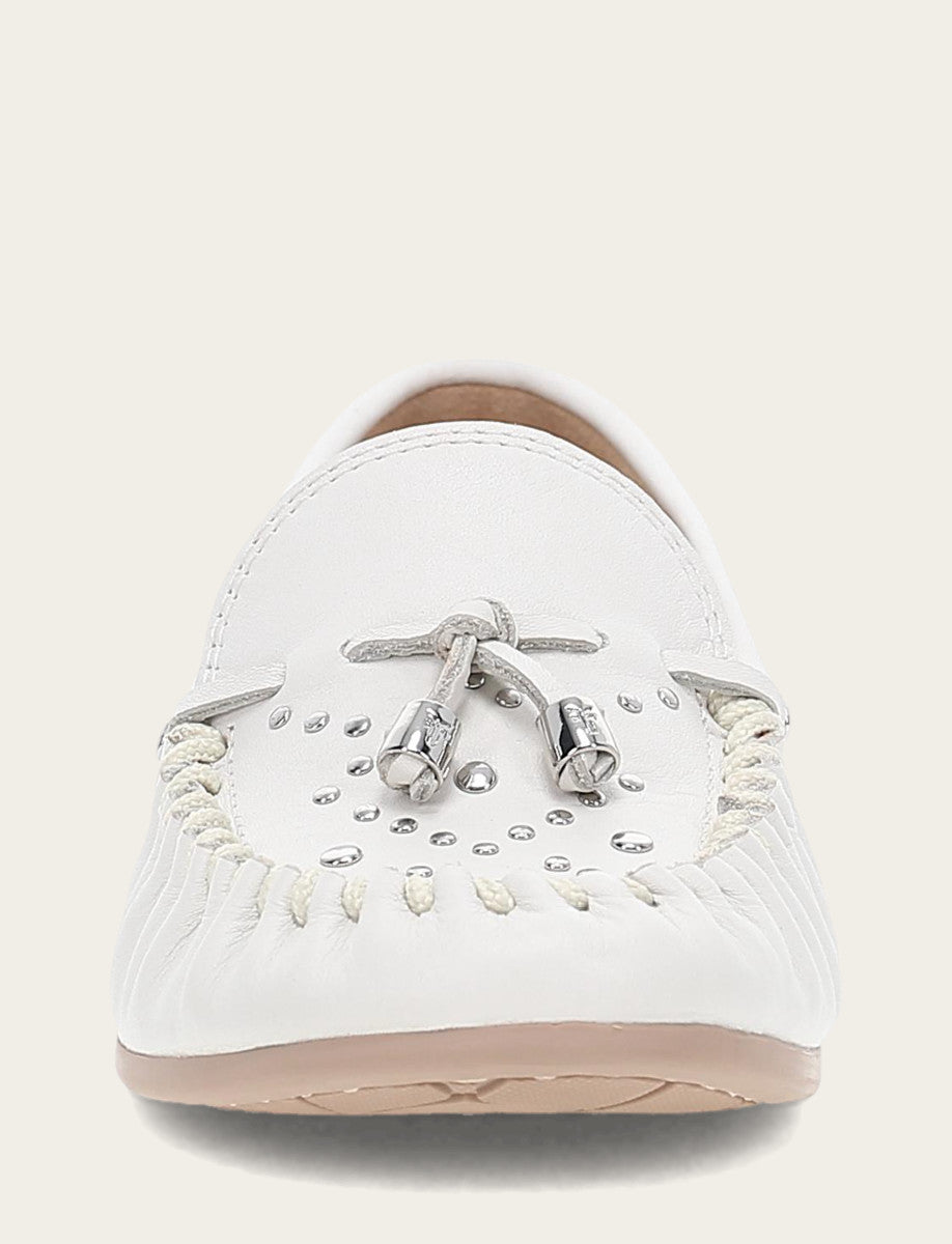 Women's White Naya Stud Moc Loafers White - Frye