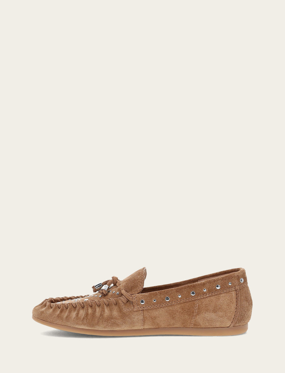 Women's Almond Naya Stud Moc Loafers Almond - Frye