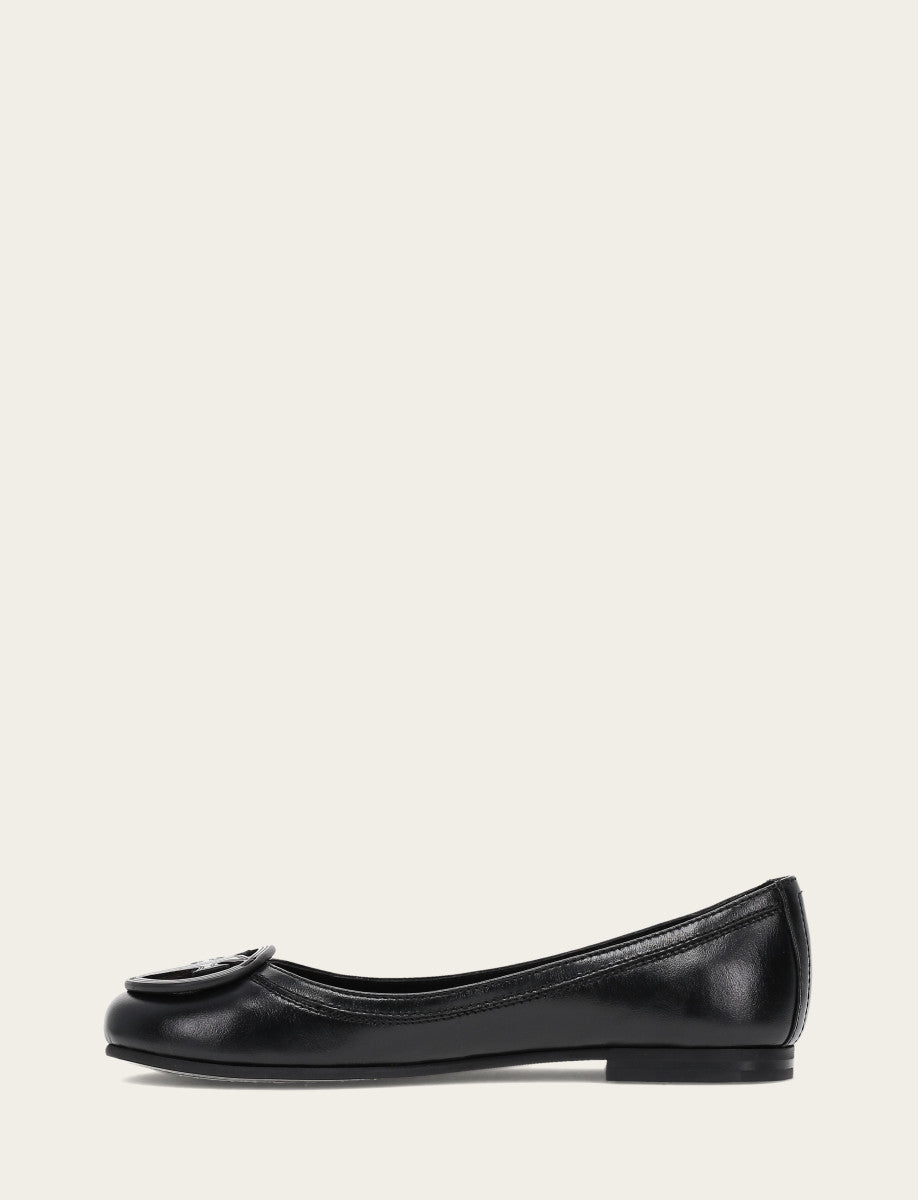 Women's Black Carson Logo Ballet Flats Black - Frye