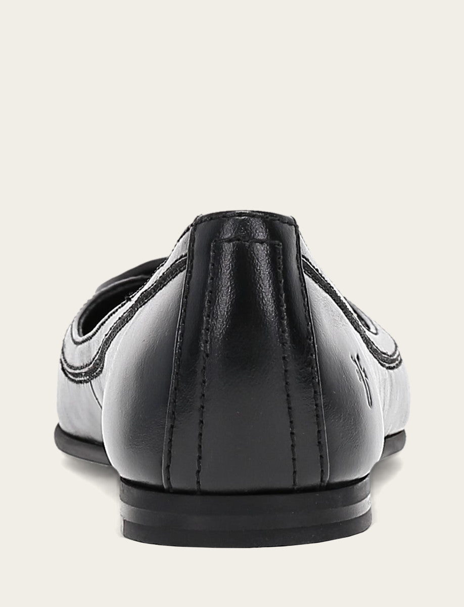 Women's Black Carson Logo Ballet Flats Black - Frye