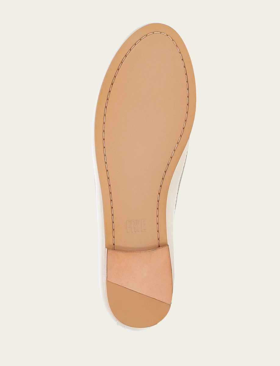 Women's Ivory Carson Logo Ballet Flats Ivory - Frye