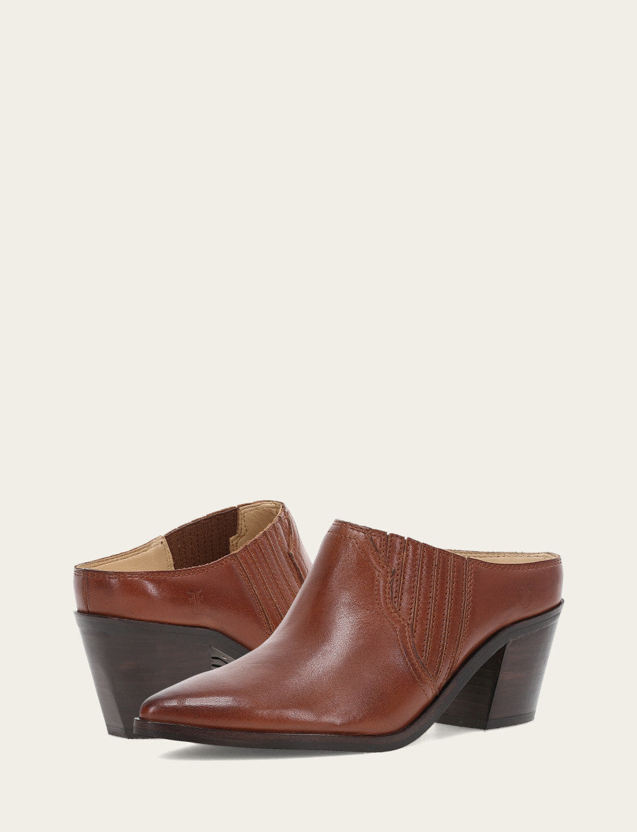 Women's Cinnamon Sara Western Mules Cinnamon - Frye