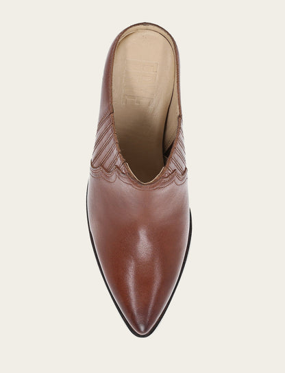Women's Cinnamon Sara Western Mules Cinnamon - Frye