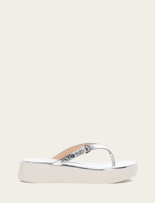 Women's Silver Maya Buckle Thong Sandals Silver - Frye