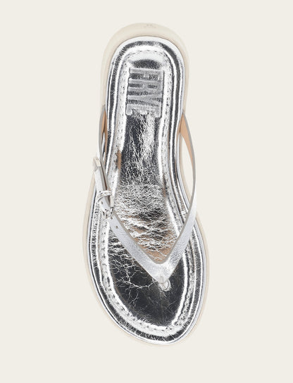Women's Silver Maya Buckle Thong Sandals Silver - Frye