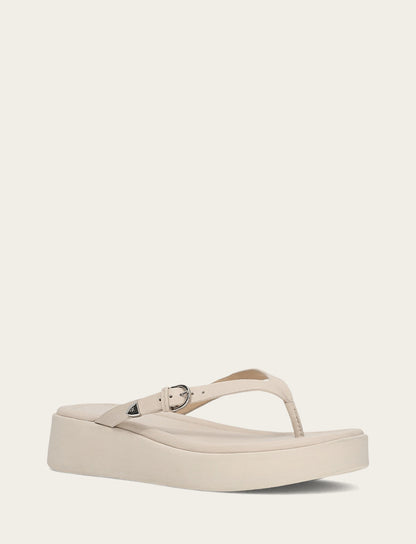 Women's Ivory Maya Buckle Thong Sandals Ivory - Frye