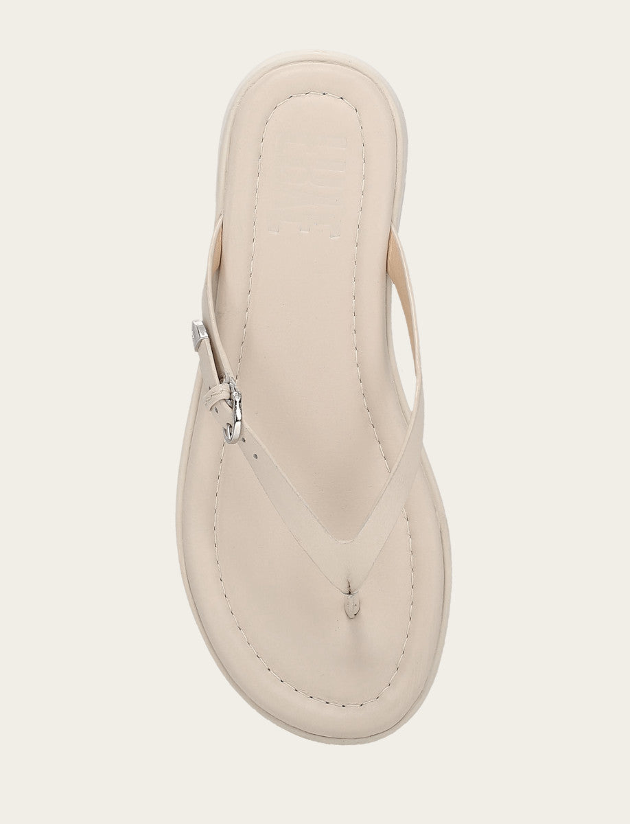Women's Ivory Maya Buckle Thong Sandals Ivory - Frye