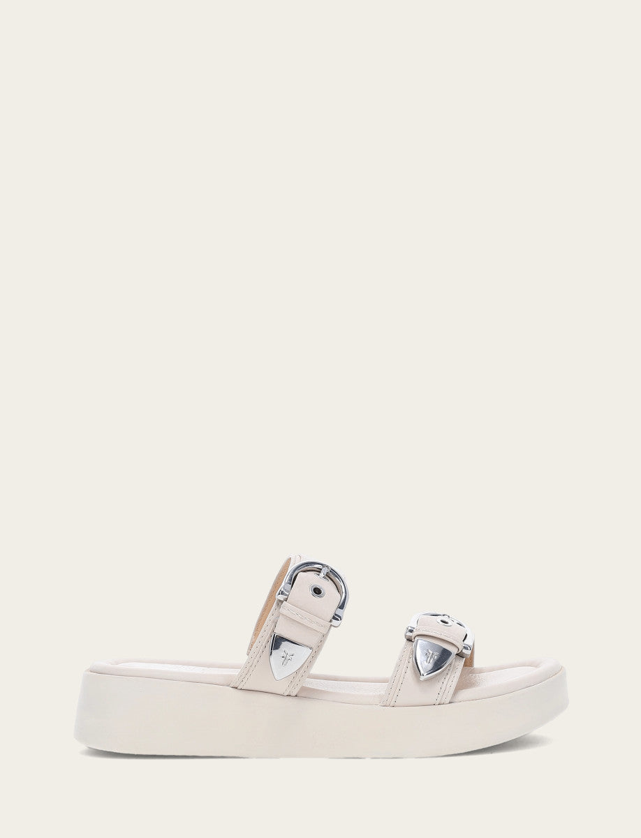 Women's Ivory Maya Buckle Sandals Ivory - Frye