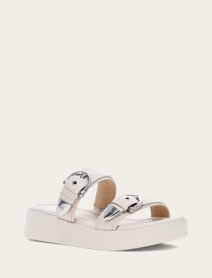 Women's Ivory Maya Buckle Sandals Ivory - Frye