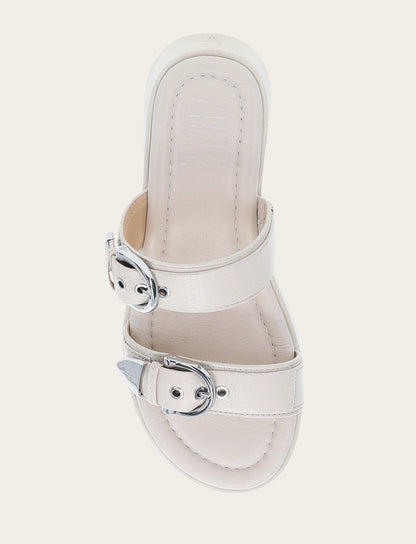 Women's Ivory Maya Buckle Sandals Ivory - Frye