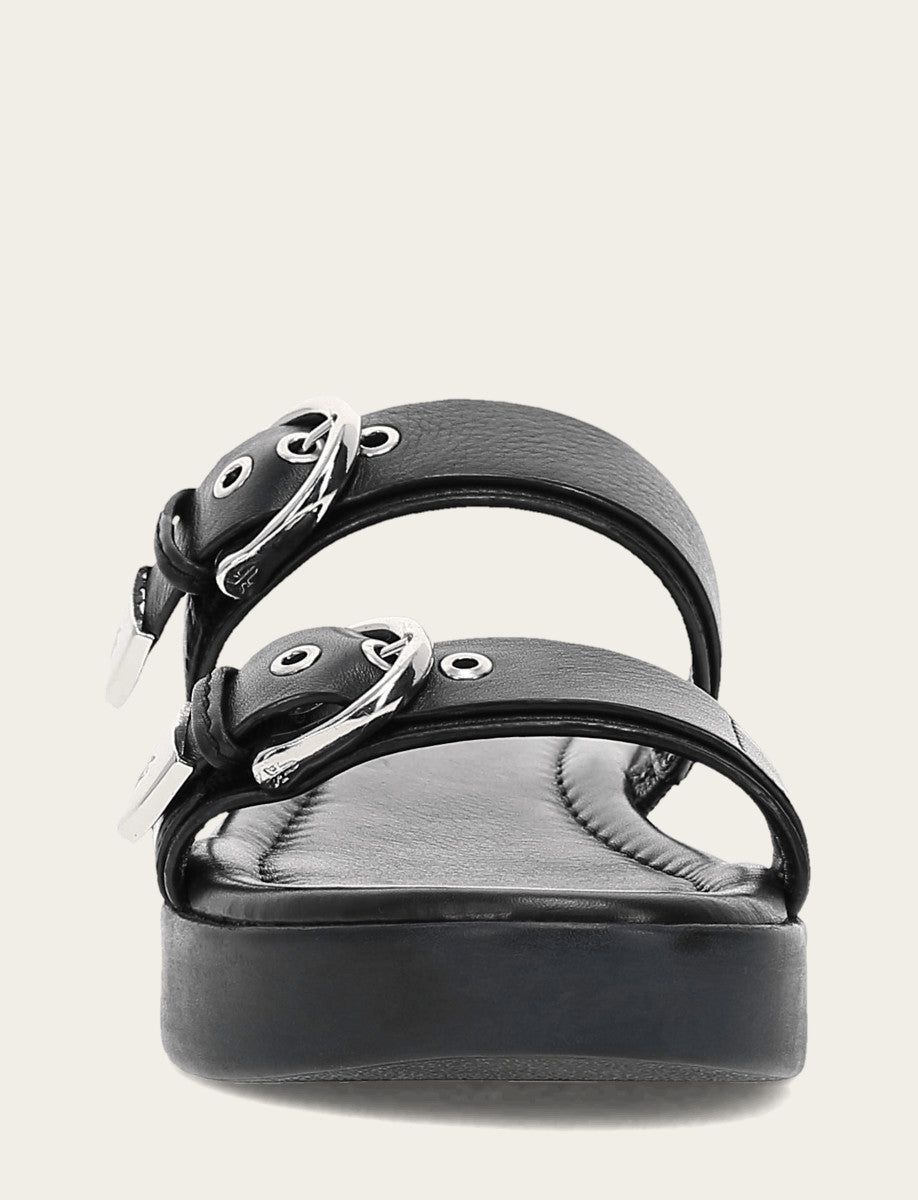 Women's Black Maya Buckle Sandals Black - Frye