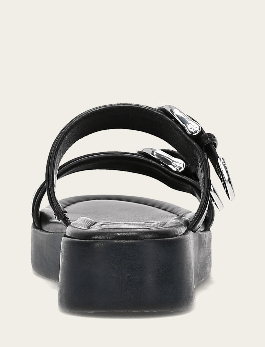 Women's Black Maya Buckle Sandals Black - Frye