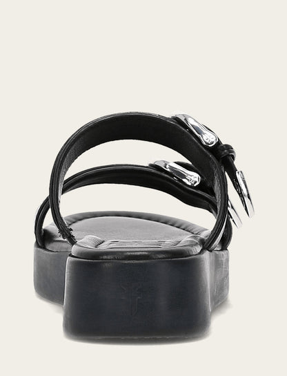 Women's Black Maya Buckle Sandals Black - Frye