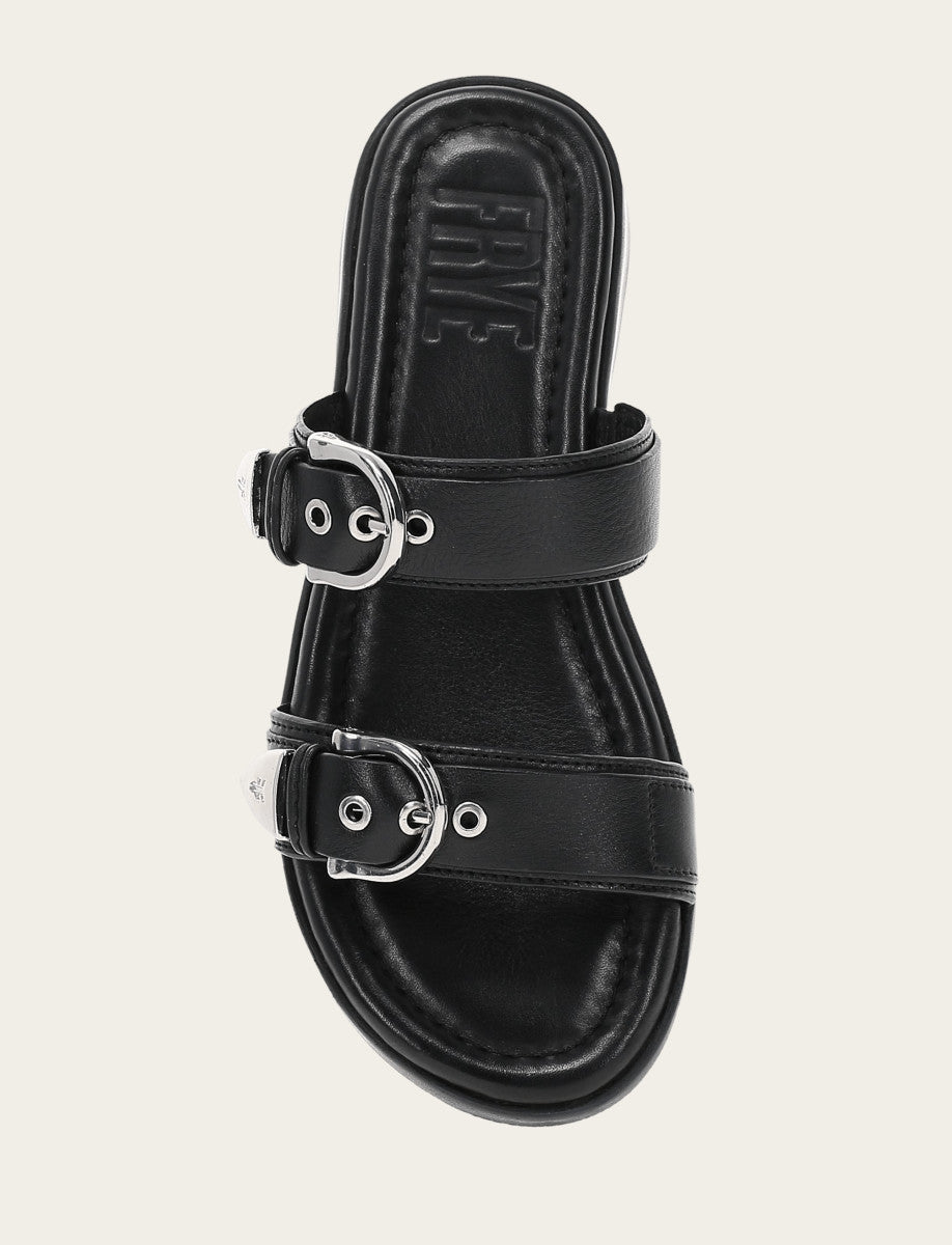 Women's Black Maya Buckle Sandals Black - Frye