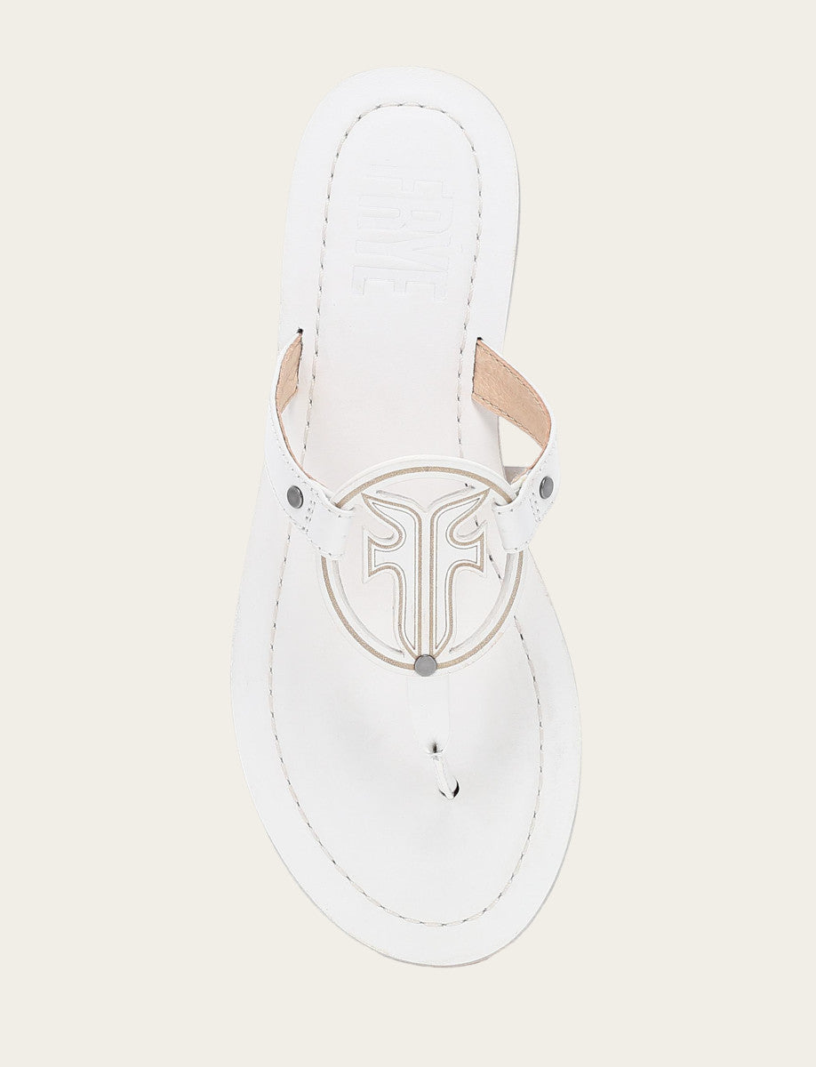 Women's White Taylor Logo Sandals White - Frye