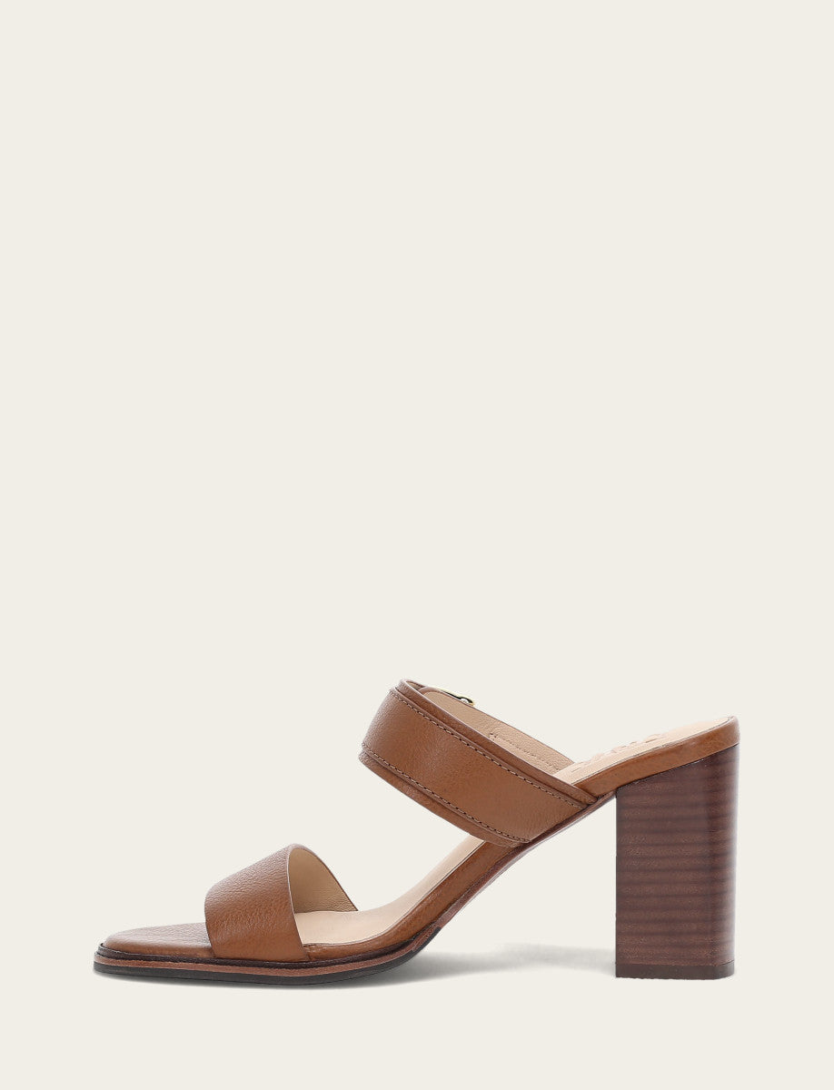 Women's Dark Latte Stella Buckle Slide Sandals Dark Latte - Frye