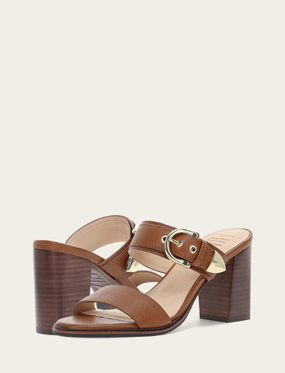 Women's Dark Latte Stella Buckle Slide Sandals Dark Latte - Frye