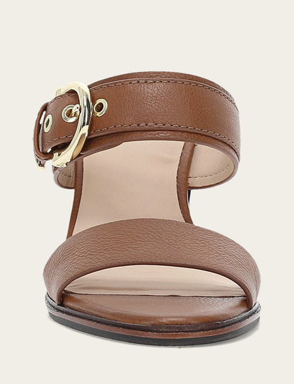 Women's Dark Latte Stella Buckle Slide Sandals Dark Latte - Frye