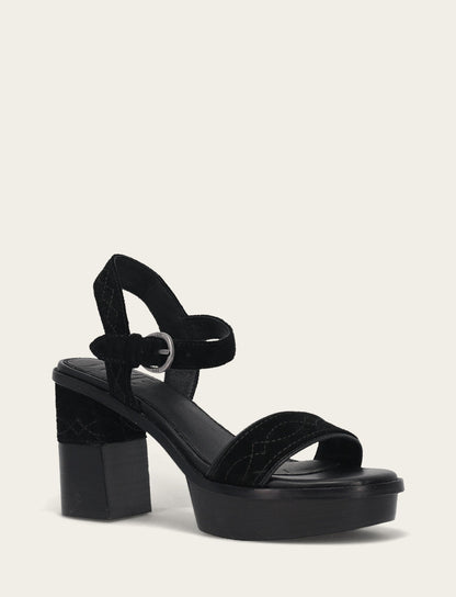 Women’s Black Pipa Woodstock Sandals Black - Frye