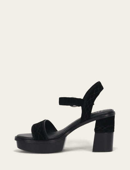 Women’s Black Pipa Woodstock Sandals Black - Frye