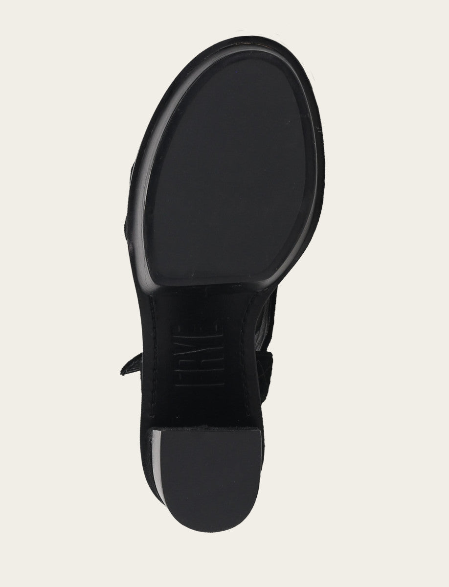 Women’s Black Pipa Woodstock Sandals Black - Frye