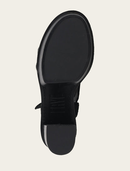 Women’s Black Pipa Woodstock Sandals Black - Frye