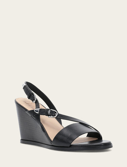 Women's Black Rachel Buckle Sandals Black - Frye