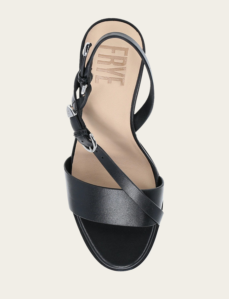 Women's Black Rachel Buckle Sandals Black - Frye