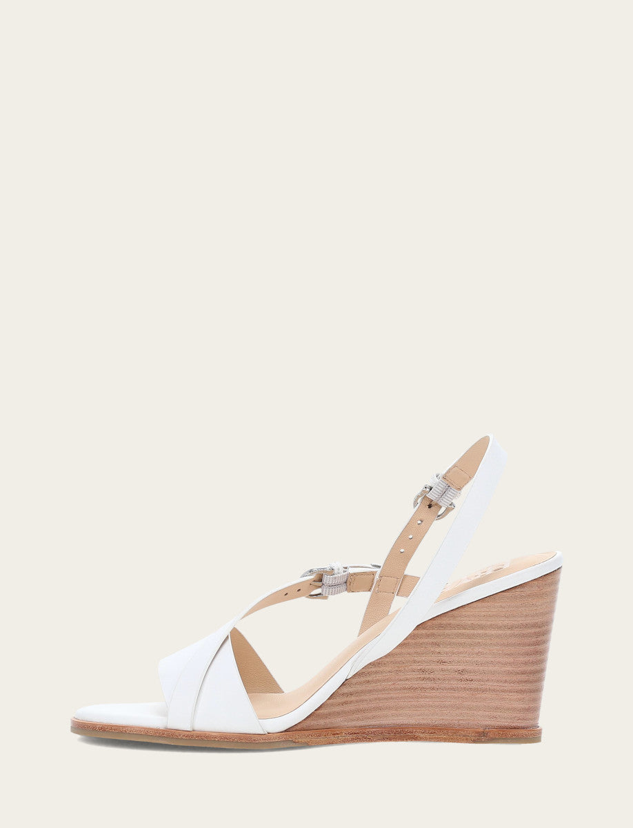 Women's White Rachel Buckle Sandals White - Frye