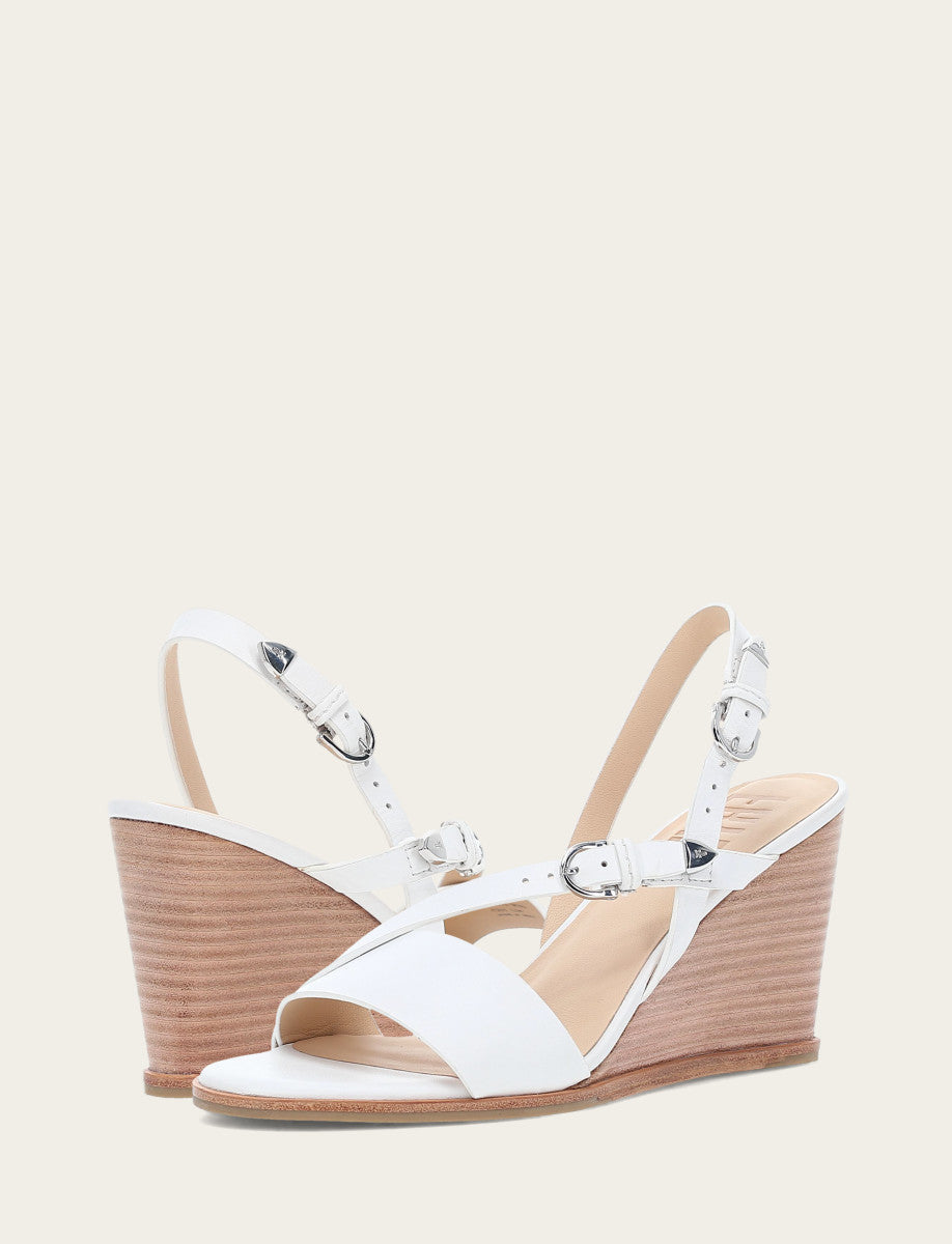 Women's White Rachel Buckle Sandals White - Frye