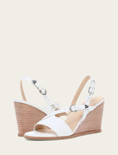 Women's White Rachel Buckle Sandals White - Frye