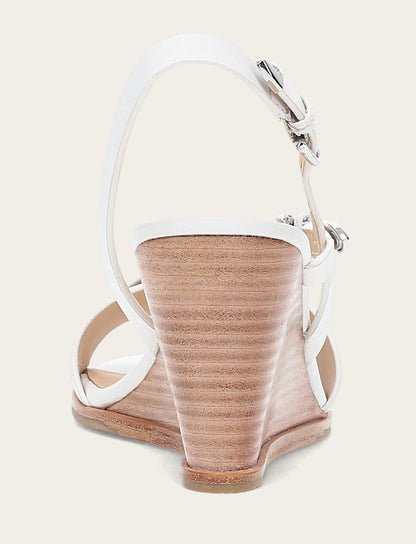 Women's White Rachel Buckle Sandals White - Frye