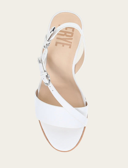 Women's White Rachel Buckle Sandals White - Frye