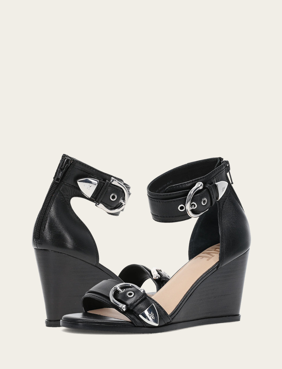 Women's Black Rachel 2 Piece Sandals Black - Frye