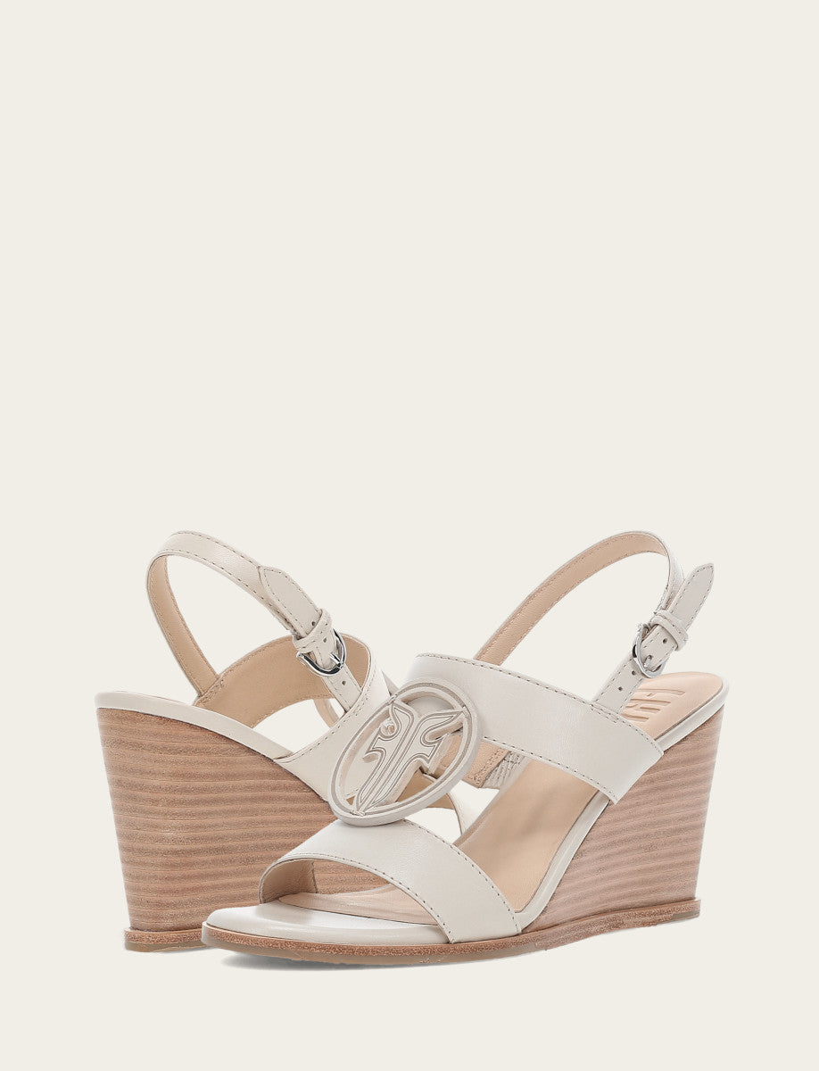 Women's Ivory Rachel Logo Sandals Ivory - Frye