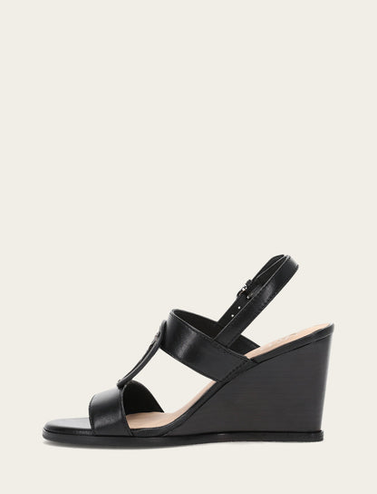 Women's Black Rachel Logo Sandals Black - Frye