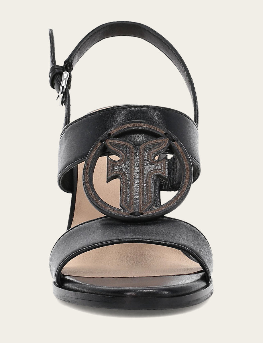Women's Black Rachel Logo Sandals Black - Frye