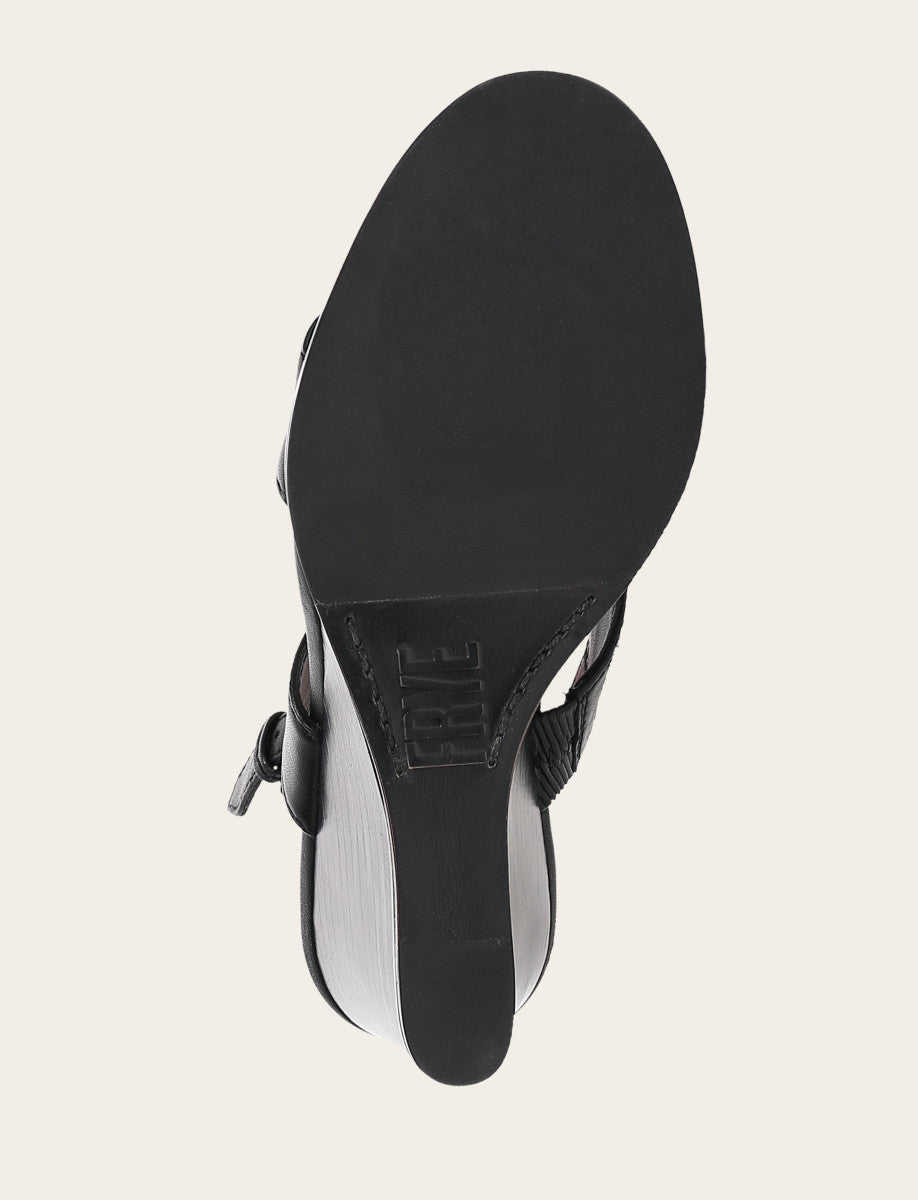 Women's Black Rachel Logo Sandals Black - Frye