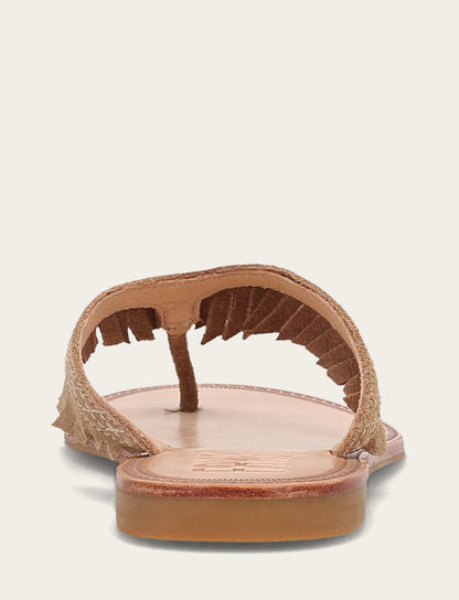 Women's Almond Ava Fringe Sandals Almond - Frye
