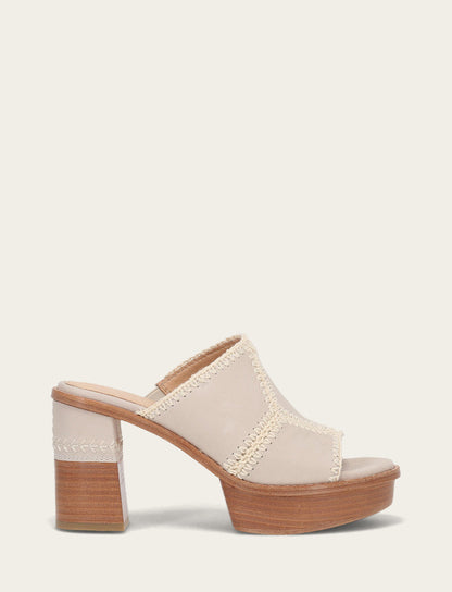 Women's Ivory Pipa Crochet Platform Sandals Ivory - Frye