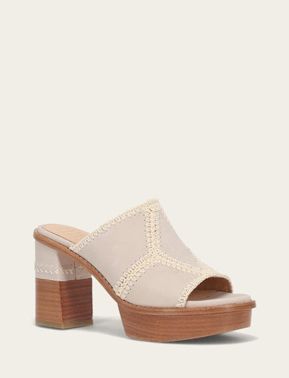 Women's Ivory Pipa Crochet Platform Sandals Ivory - Frye