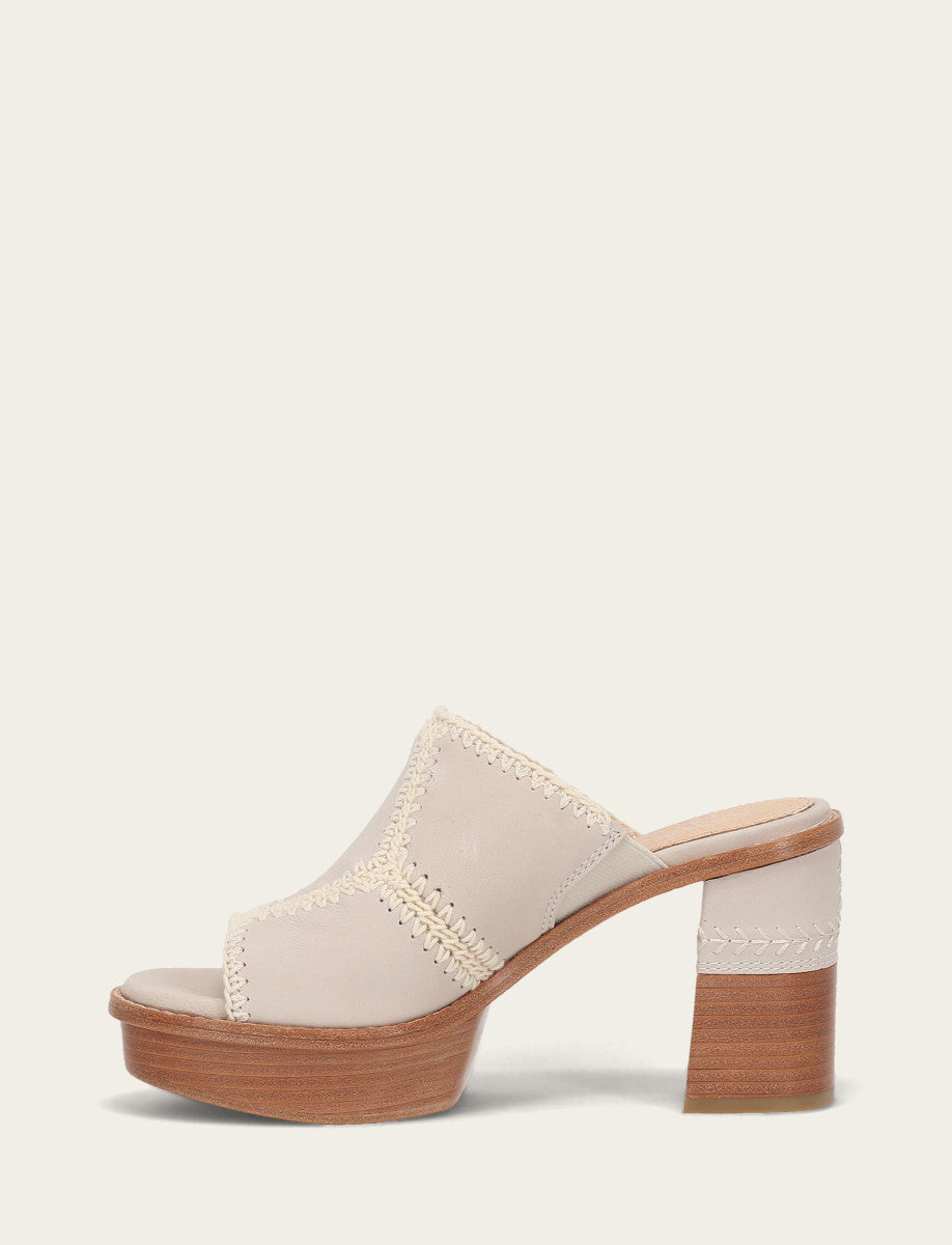 Women's Ivory Pipa Crochet Platform Sandals Ivory - Frye