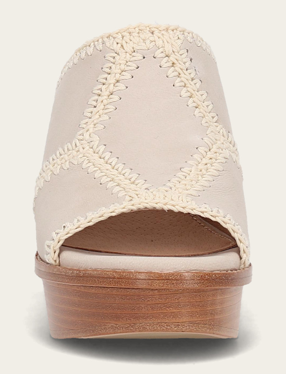 Women's Ivory Pipa Crochet Platform Sandals Ivory - Frye
